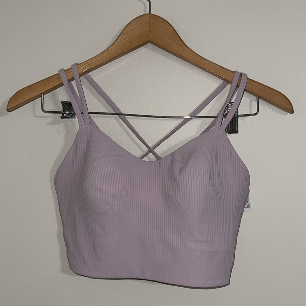 Lululemon Like A Cloud Bra Long Line Ribbed Bra